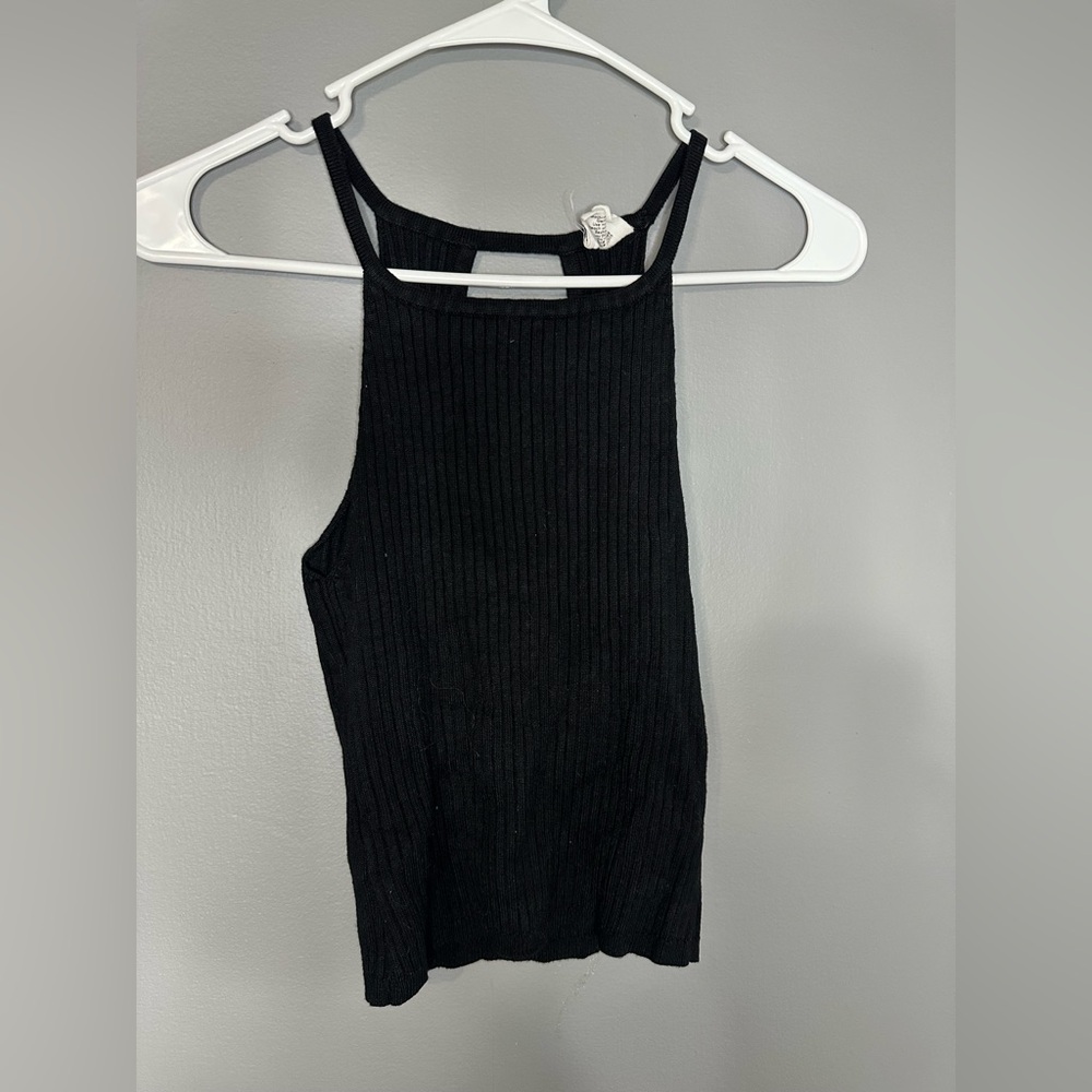 Essentials black crop top